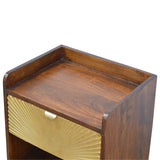 Manila Gold One Drawer Bedside IN533