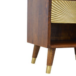 Manila Gold One Drawer Bedside IN533