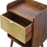 Manila Gold One Drawer Bedside IN533