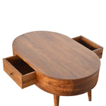 Chestnut Rounded Coffee Table IN906